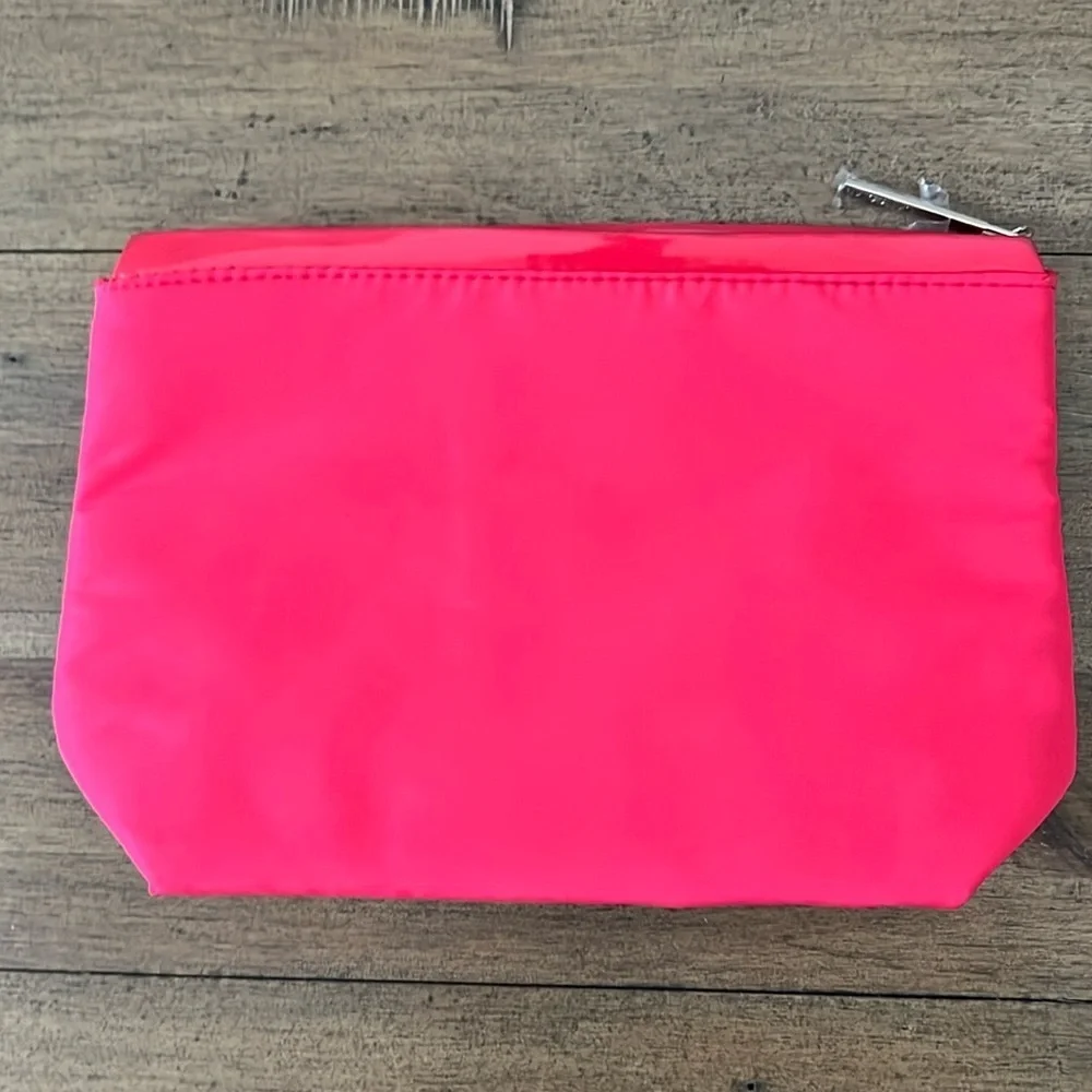 Lancome Paris red makeup bag